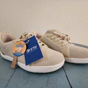 STQ Women's Beige Minimalist Barefoot Shoes Trial Running Walking Size: 6.5W